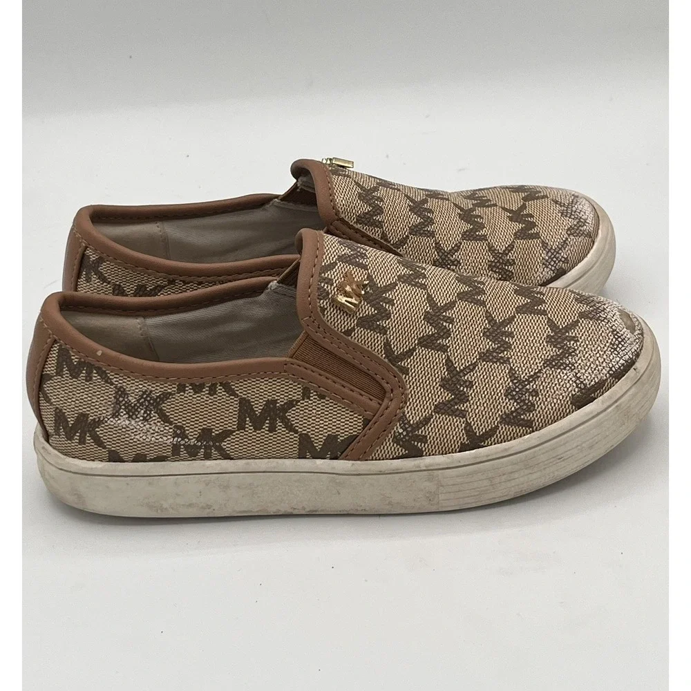 Michael Kors Girls Slip On Shoes MK Logo Size 12
